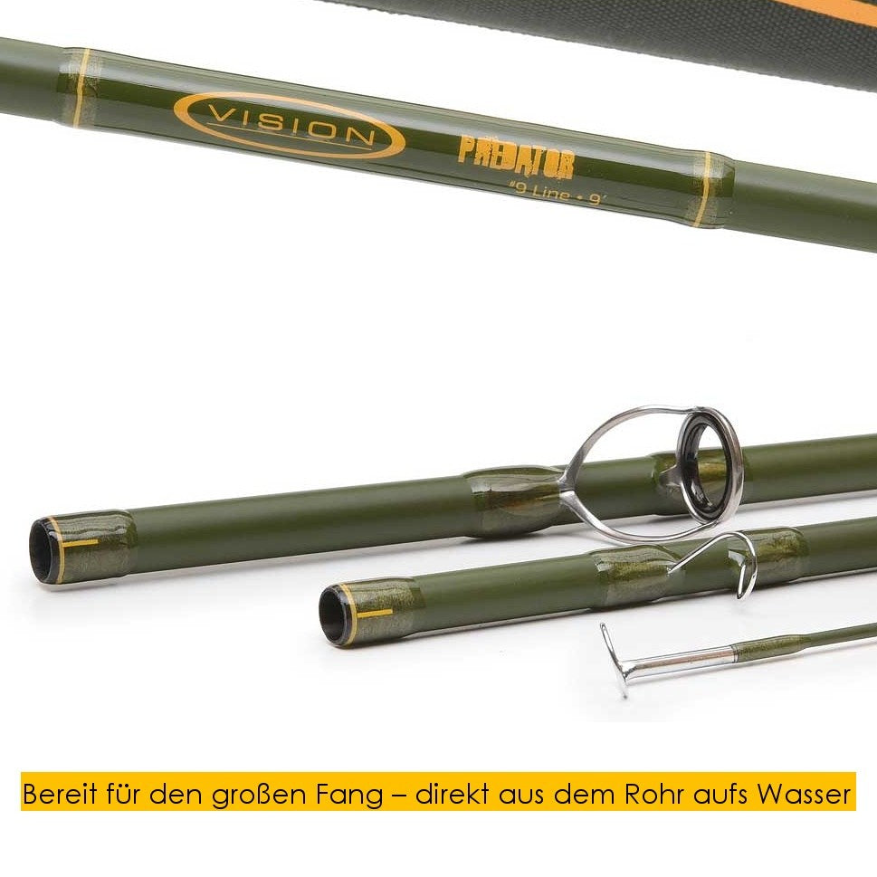 zu sehen ist das Vision Predator Fliegenrutenset