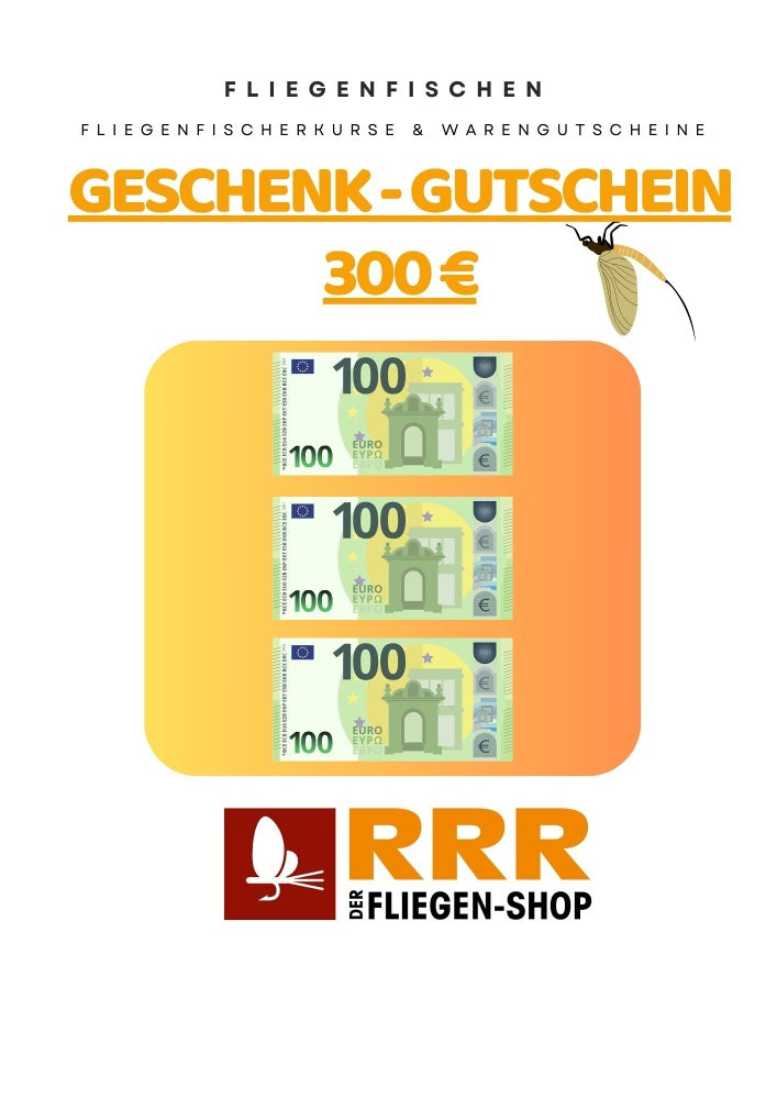 Fliegenfischen Geschenk Gutschein über 300 Euro