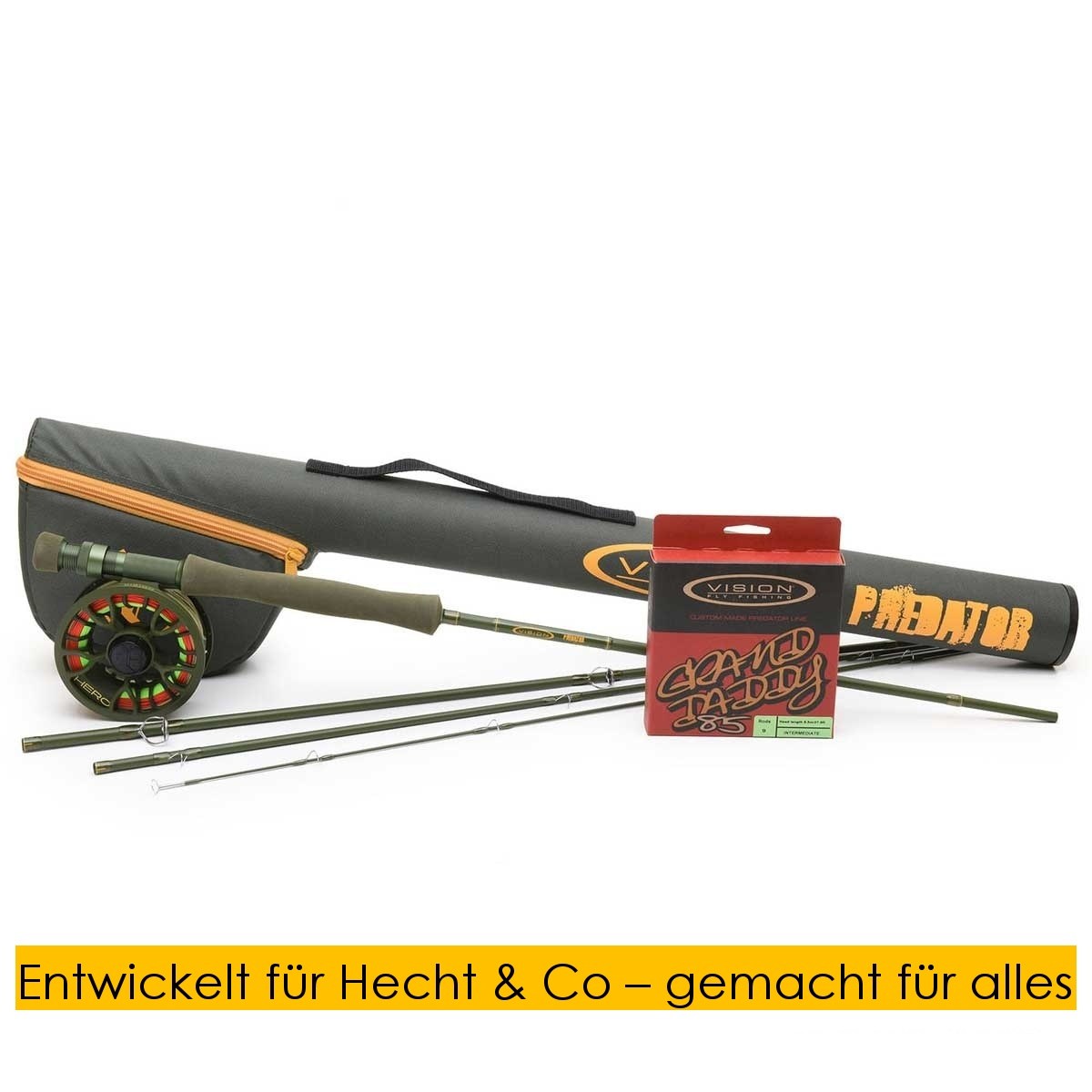 zu sehen ist das Vision Predator Fliegenrutenset