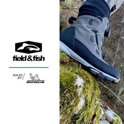 Field & Fish Watschuh Wading Michelin Atop Schnürsystem Profilsohle