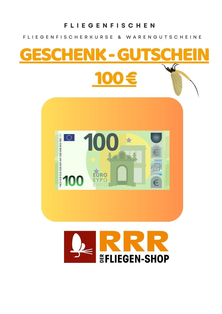 Fliegenfischen Geschenk Gutschein über 100 Euro