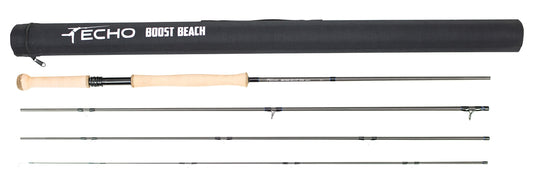Zu sehen ist Fliegenrute Echo Boost Beach ausgepackt